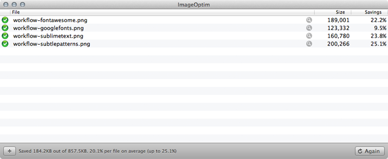 Workflow - ImageOptim